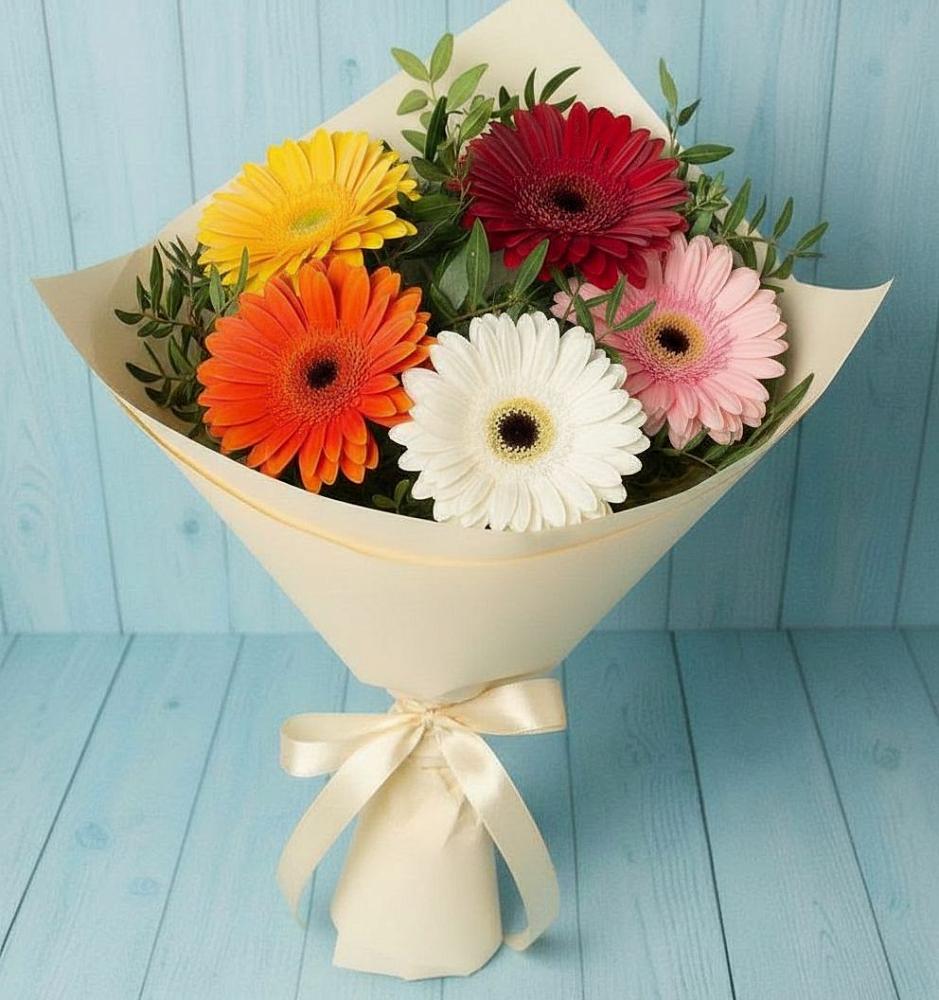 Букет цветов из: Герберы в Морозово