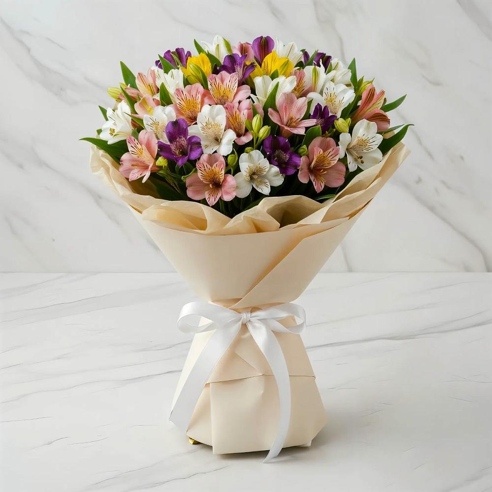 Букет цветов из: Альстромерии в Морозово