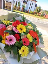 Букет цветов из:  Герберы #REPLACE_PRED# Морозово