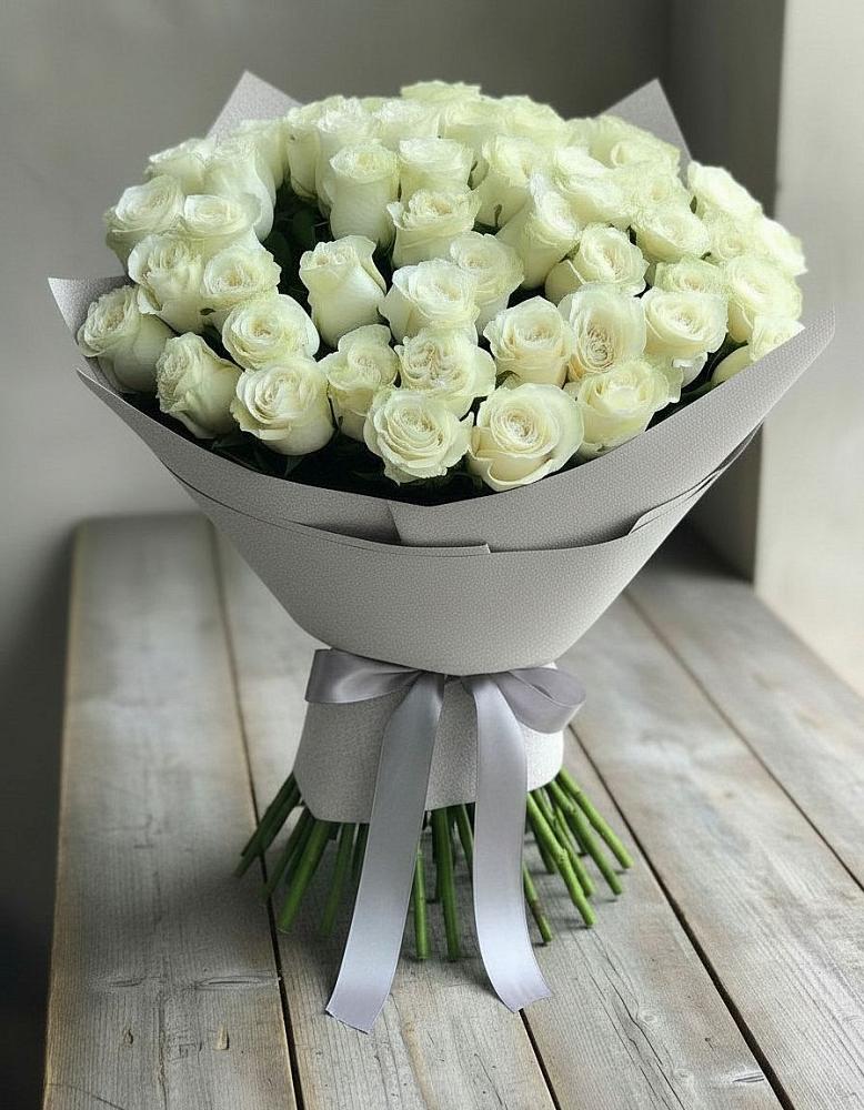 Букет 35 Белых роз в Морозово