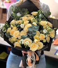 Букет цветов из:  Розы и Лизиантусы #REPLACE_PRED# Морозово