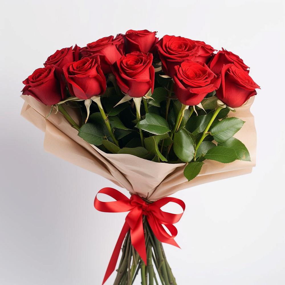 Букет 11 Красных роз Эдлесс Лав в Морозово